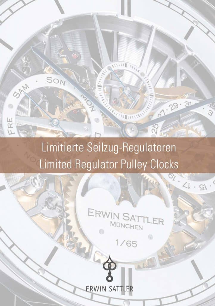 Cover zur Bedienungsanleitung für limitierte Seilzugregulatoren von Erwin Sattler