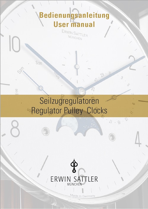 Cover zur Bedienungsanleitung für Seilzugregulatoren von Erwin Sattler